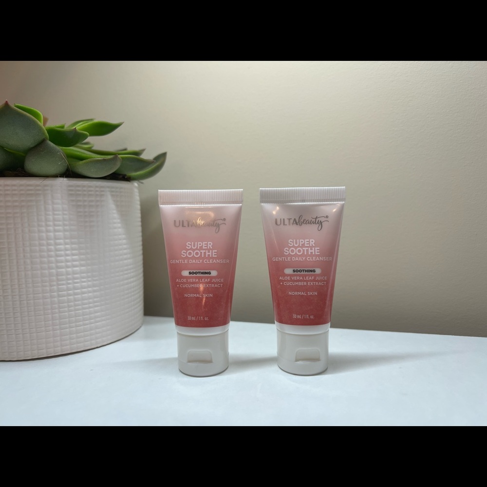 2✖️Ulta beauty super soothe gentle daily cleanser